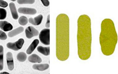 Usando pulsos láser ultracortos para «clonar» nanopartículas de oro